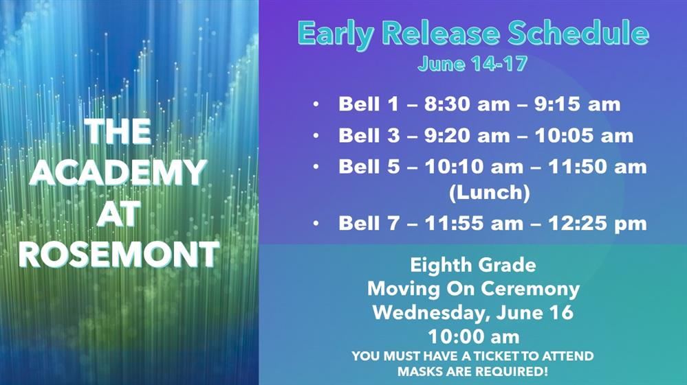 EARLY RELEASE EARLY RELEASE
